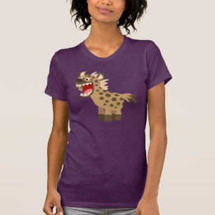 Cute Hungry Cartoon Hyena Women T-Shirt