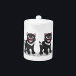 Cute hungry Tasmanian devil cartoon illustration<br><div class="desc">This cute Tasmanian devil is drawn in a fun cartoon design. Growling in hungry Tassie devil style!</div>