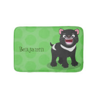 Cute hungry Tasmanian devil cartoon illustration