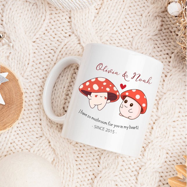 Cute Husband Wife Anniversary Gift Customised Name Coffee Mug (Creator Uploaded)