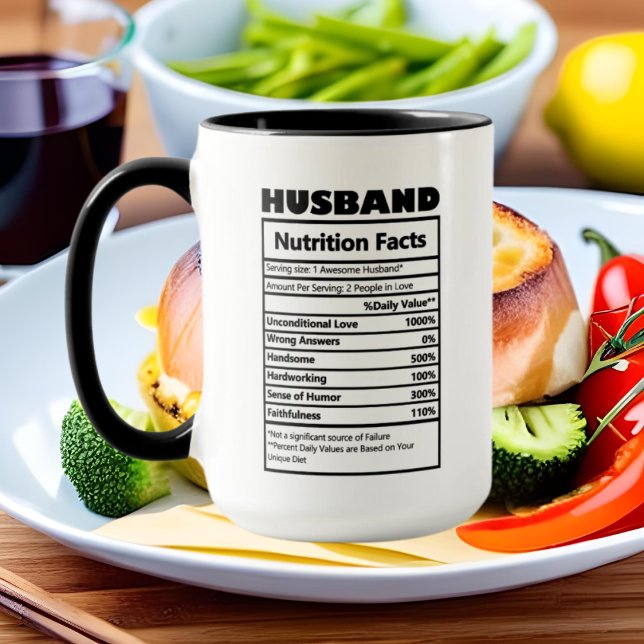 cute Husband word art  facts  Mug (Creator Uploaded)