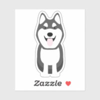 Cute Husky Dog Puppy Pup Pet Kiss Cut Vinyl