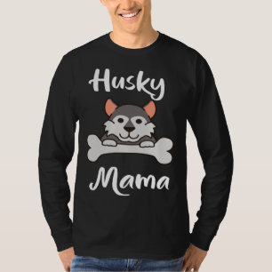 Cute Husky Mama Womens Dog Mom 1 T-Shirt