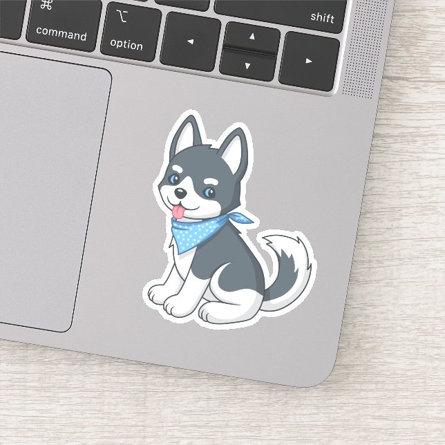 Cute Husky Puppy Dog (Detail)