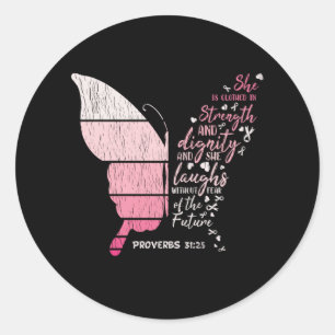 Cute I Am The Storm Breast Cancer Warrior Survivor Classic Round Sticker