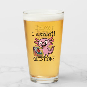Cute I Axolotl Questions aztec Oh No red button Glass