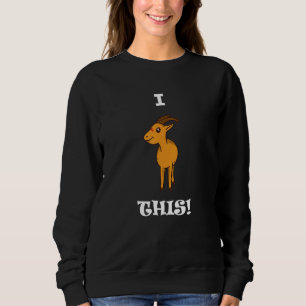 Cute I Got This Adorable Pygmy Goat Positive Farme Sweatshirt