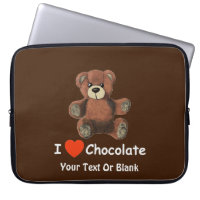 Cute I Heart (Love) Chocolate Teddy Bear