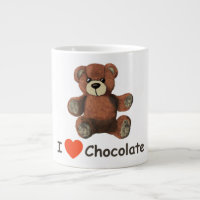 Cute I Heart (Love) Chocolate Teddy Bear