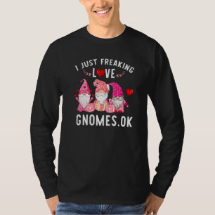 Cute I Just Freaking Love Gnomes Ok Gnome Eggs Eas T-Shirt