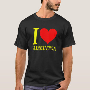 Cute  I Love Badminton Player T-Shirt
