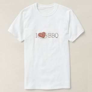 Cute "I Love BBQ" Meat Lover Men's T-Shirt