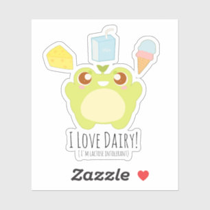 Cute I Love Dairy Treats Frog