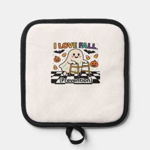 Cute I Love Fall Prevention Physical Therapy Ghost Pot Holder