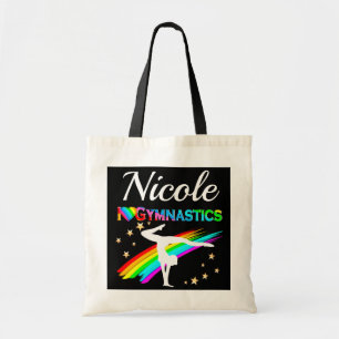 CUTE I LOVE GYMNASTICS PERSONALIZED DESIGN TOTE BAG