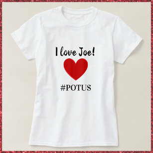Cute I Love Joe Heart POTUS T-Shirt