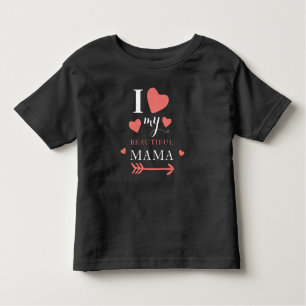 Cute I love My Beautiful Mama Baby T-Shirt