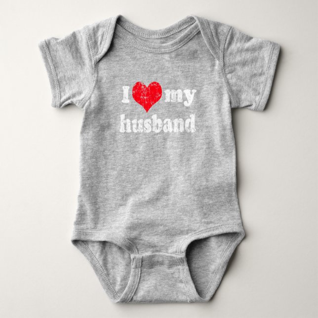 Cute I love my husband Singlet (Front)
