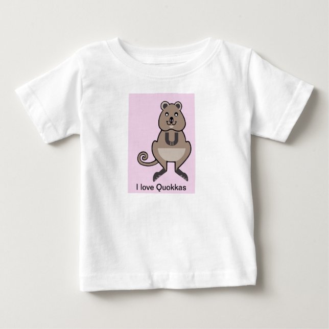Cute - I love QUOKKAS - Wildlife - Nature - Baby T-Shirt (Front)