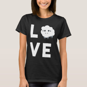 Cute I Love Sheep Funny Sheep Lover for Kids T-Shirt