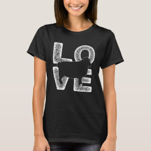 Cute I Love Sheep Theme Idea For Farm Animal T-Shirt
