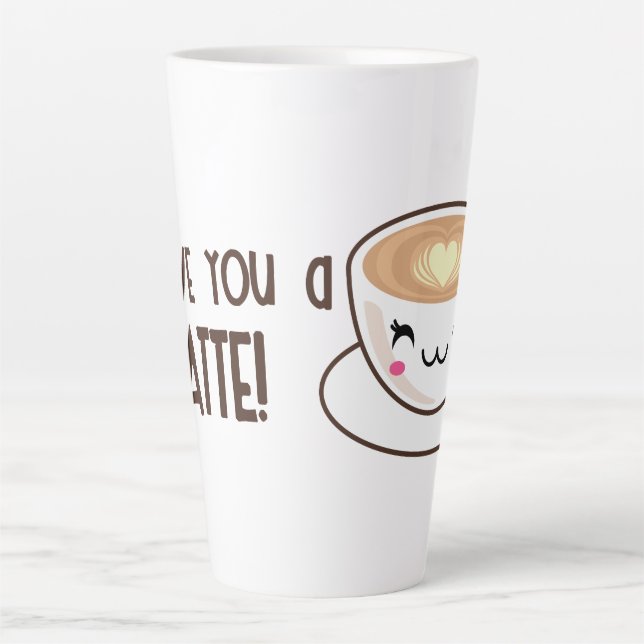Cute I love you a latte Mug (Front)