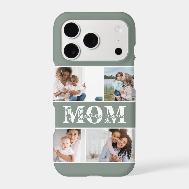 Cute I LOVE YOU MOM Mother's Day Photo (Back)