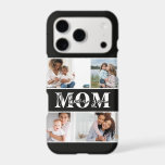 Cute I LOVE YOU MOM Mother's Day Photo<br><div class="desc">Cute I Love You Mom Mother's Day Photo iPhone 17 Pro Case Iphone 17 Pro Cover features four of your favorite photos with the text "I love you Mom" in modern white typography on a black background. Designed by ©Evco Studio www.zazzle.com/store/evcostudio</div>