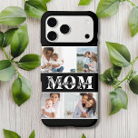 Cute I LOVE YOU MOM Mother's Day Photo<br><div class="desc">Cute I Love You Mom Mother's Day Photo iPhone 17 Pro Max Case Iphone 17 Pro Max Cover features four of your favorite photos with the text "I love you Mom" in modern white typography on a black background. Designed by ©Evco Studio www.zazzle.com/store/evcostudio</div>