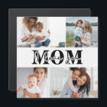 Cute I LOVE YOU MOM Mother's Day Photo<br><div class="desc">Cute I Love You Mum Mother's Day Photo Magnetic Card features four of your favourite photos with the text "I love you Mum" in modern black typography. Designed by ©Evco Studio www.zazzle.com/store/evcostudio</div>