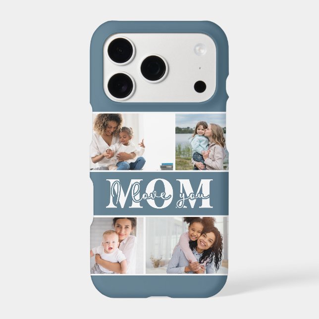 Cute I LOVE YOU MOM Mother's Day Photo (Back)