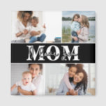 Cute I LOVE YOU MOM Mother's Day Photo Magnet<br><div class="desc">Cute I Love You Mum Mother's Day Photo Magnets features four of your favourite photos with the text "I love you Mum" in modern white typography. Designed by ©Evco Studio www.zazzle.com/store/evcostudio</div>