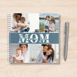 Cute I LOVE YOU MOM Mother's Day Photo Notebook<br><div class="desc">Cute I Love You Mum Mother's Day Photo Notebook features four of your favourite photos with the text "I love you Mum" in modern white typography. Designed by ©Evco Studio www.zazzle.com/store/evcostudio</div>