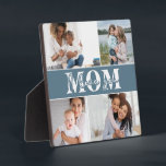 Cute I LOVE YOU MOM Mother's Day Photo Plaque<br><div class="desc">Cute I Love You Mum Mother's Day Photo Plaque features four of your favourite photos with the text "I love you Mum" in modern white typography. Designed by ©Evco Studio www.zazzle.com/store/evcostudio</div>