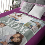 Cute I LOVE YOU MOM Mother's Day Photo Sherpa Blanket<br><div class="desc">Cute I Love You Mum Mother's Day Photo Sherpa Blanket features four of your favourite photos with the text "I love you Mum" in modern white typography. Designed by ©Evco Studio www.zazzle.com/store/evcostudio</div>