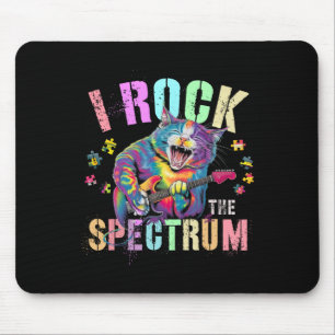 Cute I Rock The Spectrum Autism Proud Mum Motivati Mouse Pad