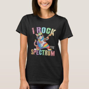 Cute I Rock The Spectrum Autism Teacher Stimming C T-Shirt