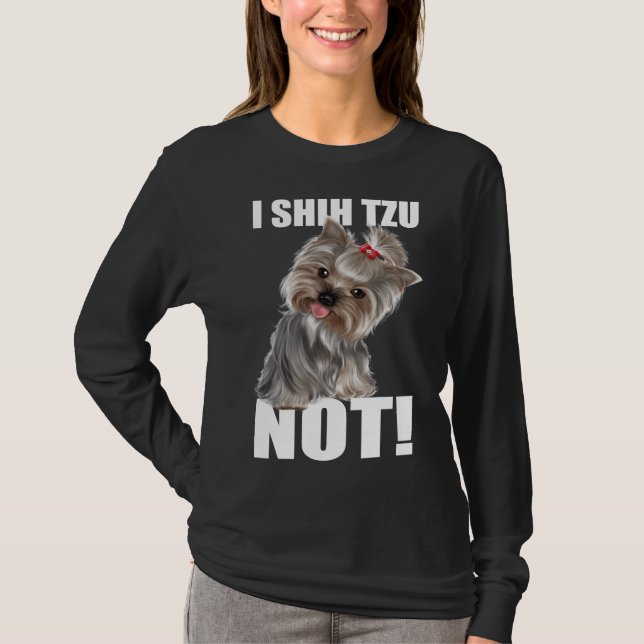 Cute  I Shih Tzu Not  Bundle   Extender  Mockup Hu T-Shirt (Front)