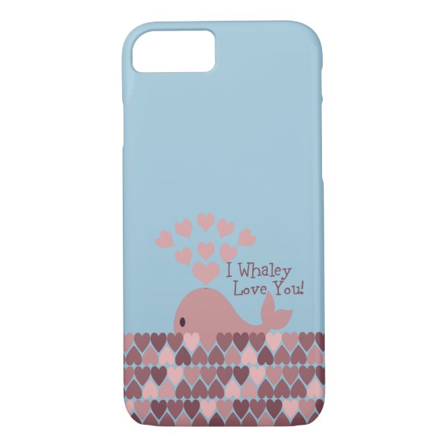 Cute I whaley Love You! design Case-Mate iPhone Case (Back)