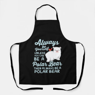 Cute Ice Bear A Polar Bear Lover Apron