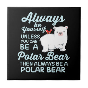 Cute Ice Bear A Polar Bear Lover Tile