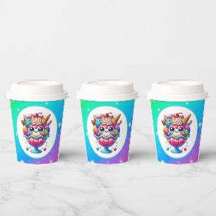 Cute ice cream any purpose party paper cups