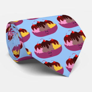 Cute Ice Cream Bowl Tie