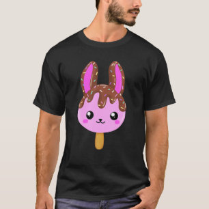 Cute Ice Cream Bunny Sprinkles Kawaii Sweet Cartoo T-Shirt