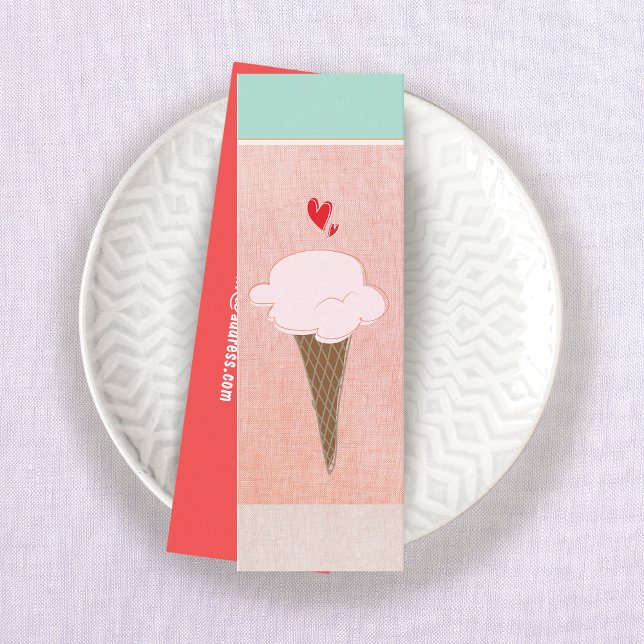 Cute Ice Cream Cone Calling Card (Creator Uploaded)