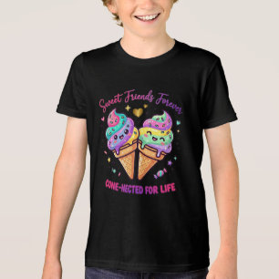 Cute Ice Cream Friendship Duo – "Sweet Friends Fo Tri-Blend Shirt