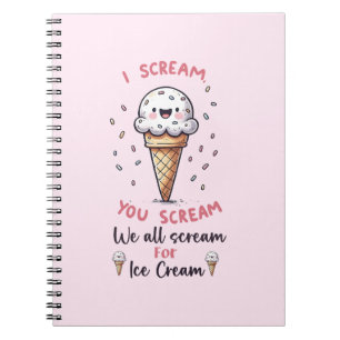 Cute Ice Cream Pun Notebook