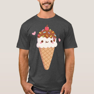 Cute Ice Cream With Rainbow Sprinkles T-Shirt