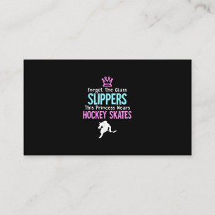 Cute Ice Hockey Girls Gift Women Quote Business Card