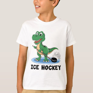 Cute Ice Hockey Player Sports Play Game  T-Shirt